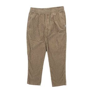 BIRDWELL BEACH BRITCHES Corduroy Brown Elastic Waist 100% Cotton EUC Size MEDIUM